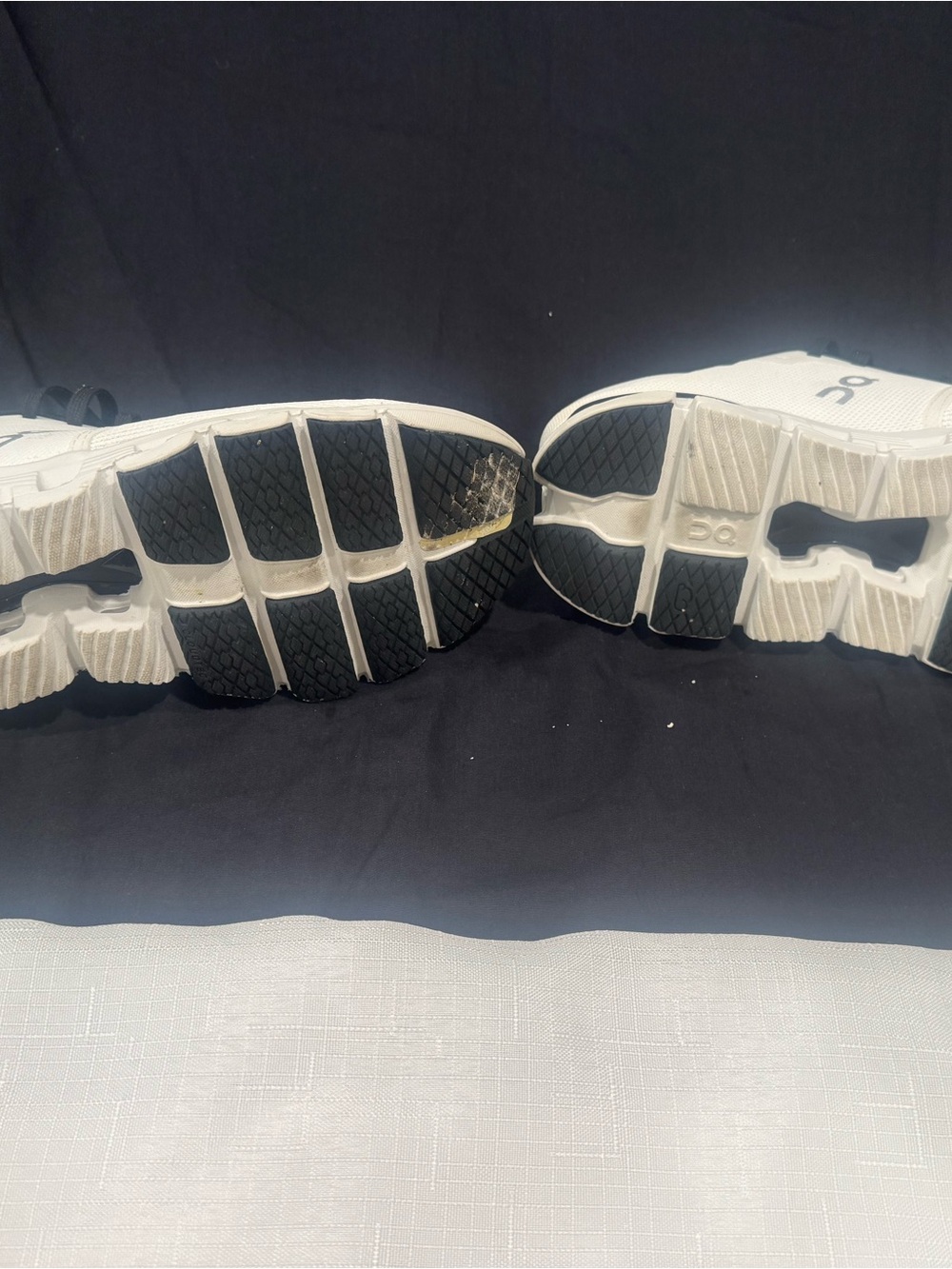 On Running Women’s Sneakers in White and Black - Picture 3 of 4